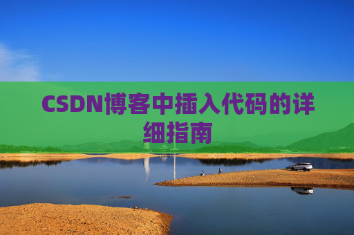 CSDN博客中插入代码的详细指南